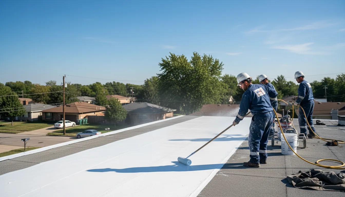 Commercial roof coating in Weaver, AL near me